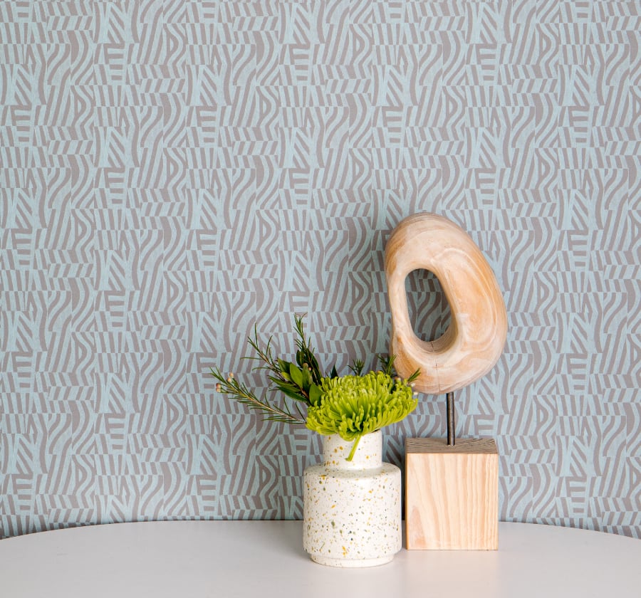 Image of Ladder in Taupe Wallpaper