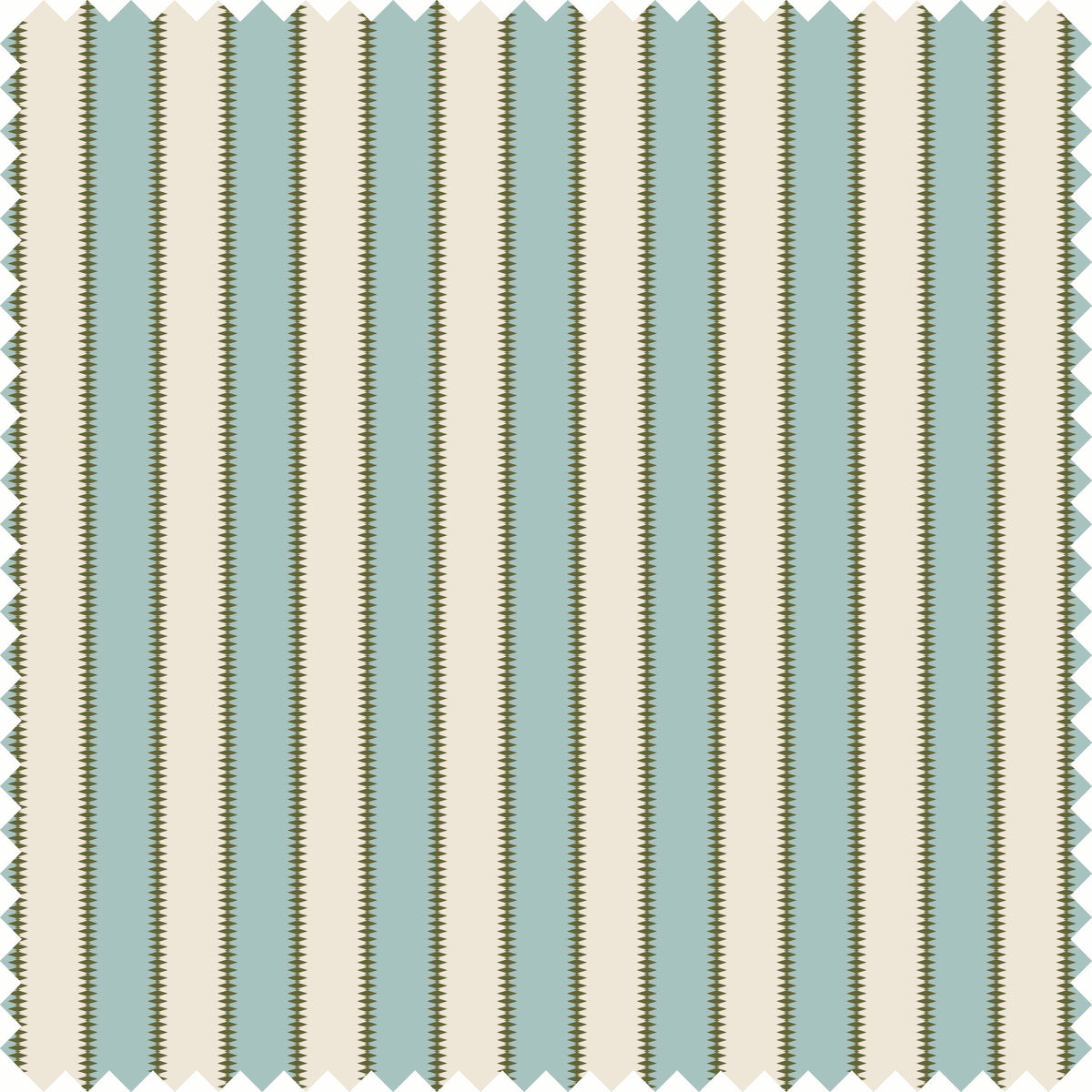 Wilder Stripe Sheer Fabric Fabric in Light Blue/Green