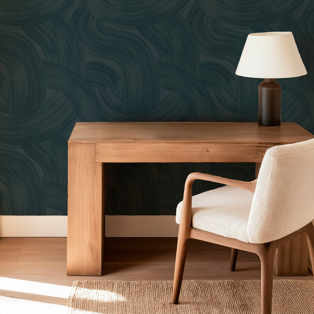 Image of Painted Wave in Twilight Wallpaper