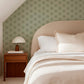 Image of Pinwheel in Sage Wallpaper