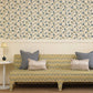 Image of Waverly in Petal Blue Wallpaper