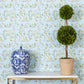 Image of Chinoiserie in Blue Wallpaper