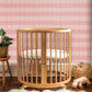 Image of Broken Stripe in Pink Wallpaper