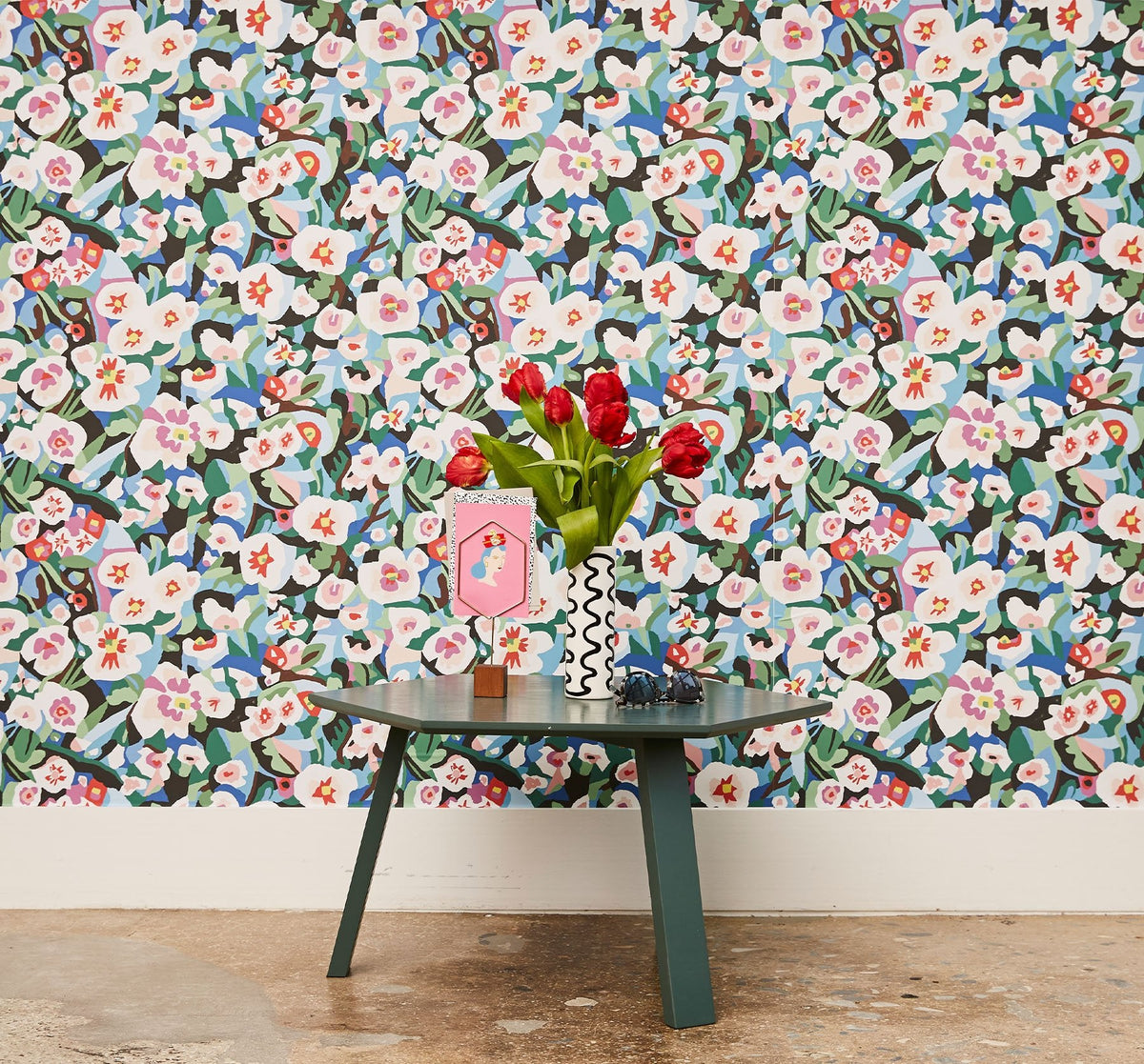 Image of Multi Floral in Multi Wallpaper