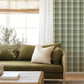 Image of Ombre Plaid in Green Wallpaper