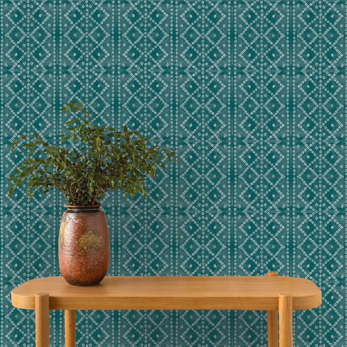 Image of Ajrak in Slate Wallpaper