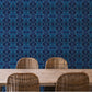 Image of Ajrak in Indigo Wallpaper
