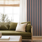 Image of Charlie Stripe in Admiral Wallpaper