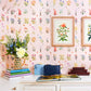 Image of Garden Party in Blush Wallpaper