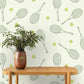 Image of Topspin in Cream Wallpaper