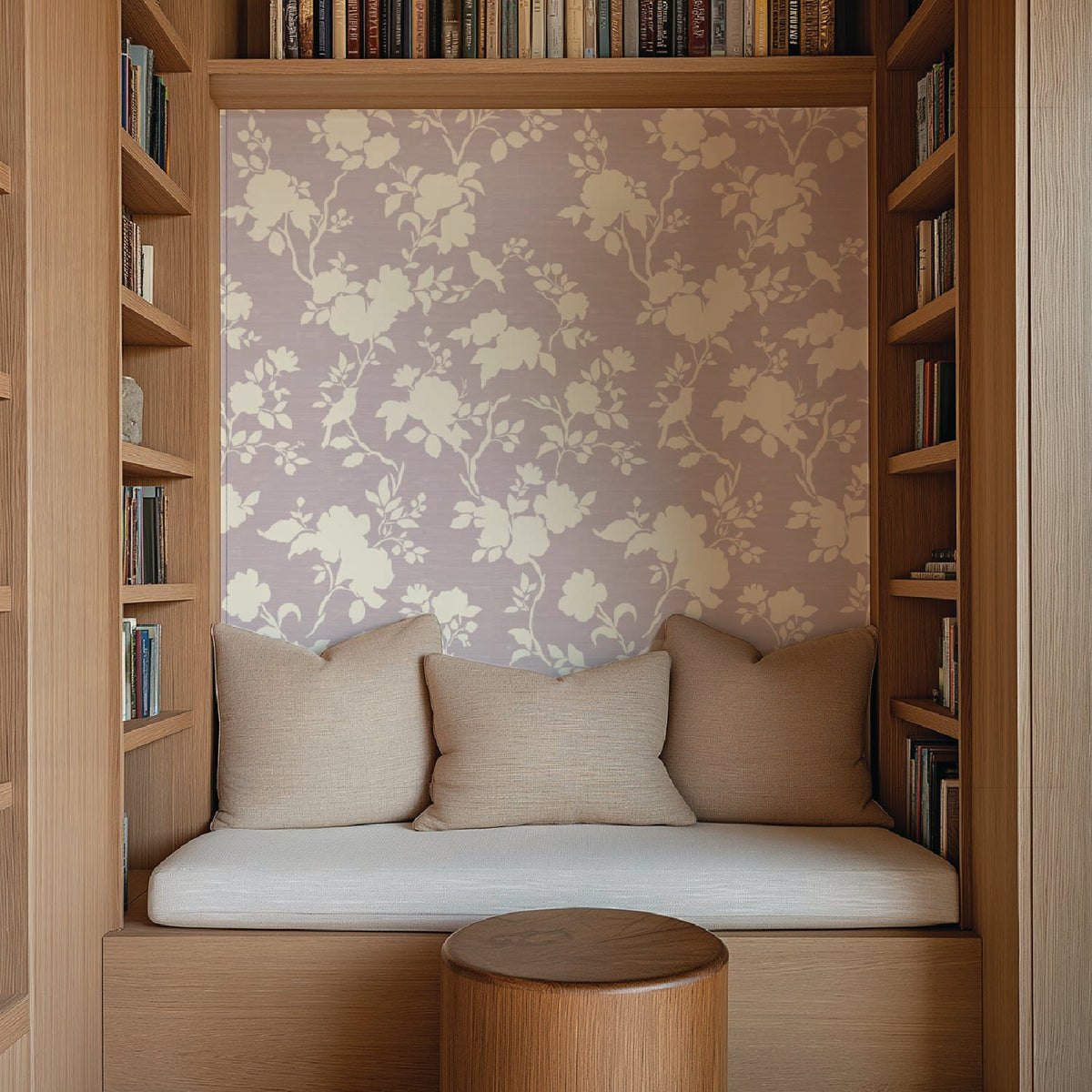 Image of Camellia Bloom in Lavender Wallpaper