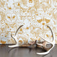 Wild in Gold and Cream Wallpaper