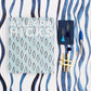 Image of Waves in Navy Wallpaper