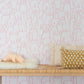 Image of Puppy Pile in Pink Wallpaper