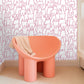 Image of Puppy Pile in Lavender Wallpaper