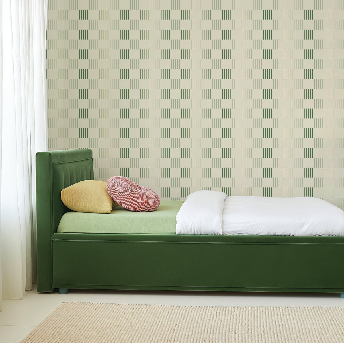 Image of Checkmate in Green Wallpaper