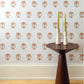 Image of Nargis Block Print in Terracotta Wallpaper