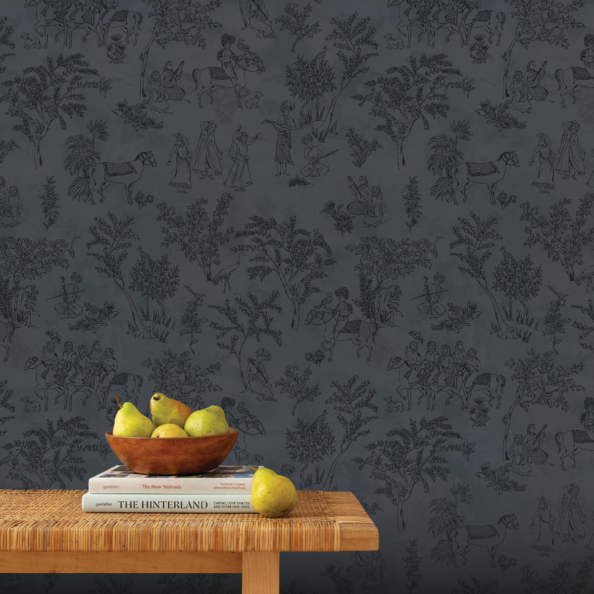 Image of Toile de Joon in Midnight Wallpaper