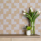 Image of Two Step in Peach Wallpaper