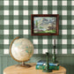 Image of Big Gingham in Pine Wallpaper
