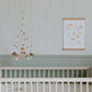 Stripes Away in Sage wallpaper.