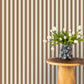 Classic Stripe in Mocha wallpaper.