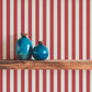 Image of Classic Stripe in Geranium Wallpaper