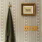 Image of Posey Stripe in Moss Wallpaper