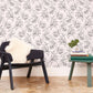 Image of Botany in Charcoal and Putty Wallpaper
