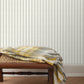 Image of Linen Stripe in Oat/Olive Wallpaper