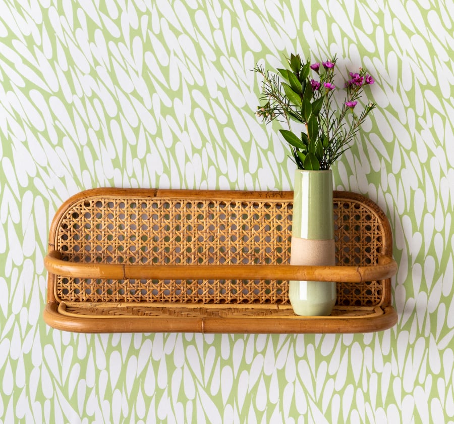 Image of Currents in Green Wallpaper