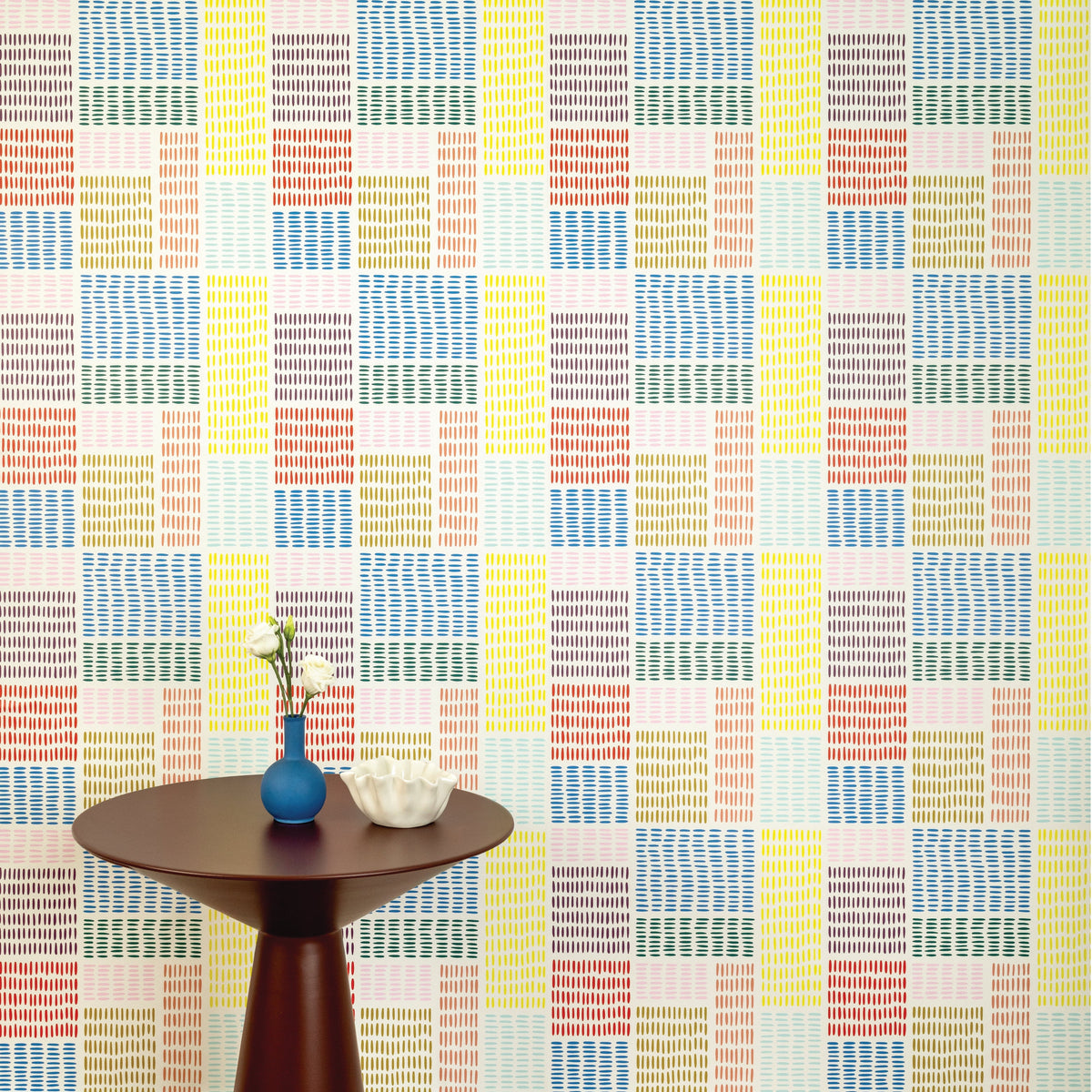 Image of In Petite Stitches in Multi Wallpaper