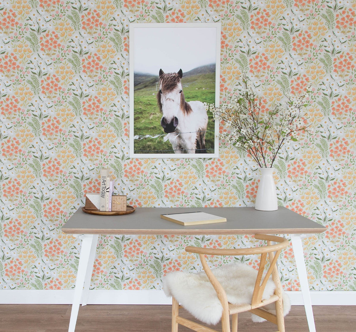 Image of Beaver Meadow in Multi Wallpaper