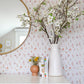Image of Petite Garden in White wallpaper