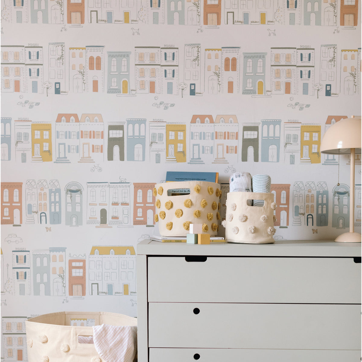 Image of My Neighborhood in Multi wallpaper