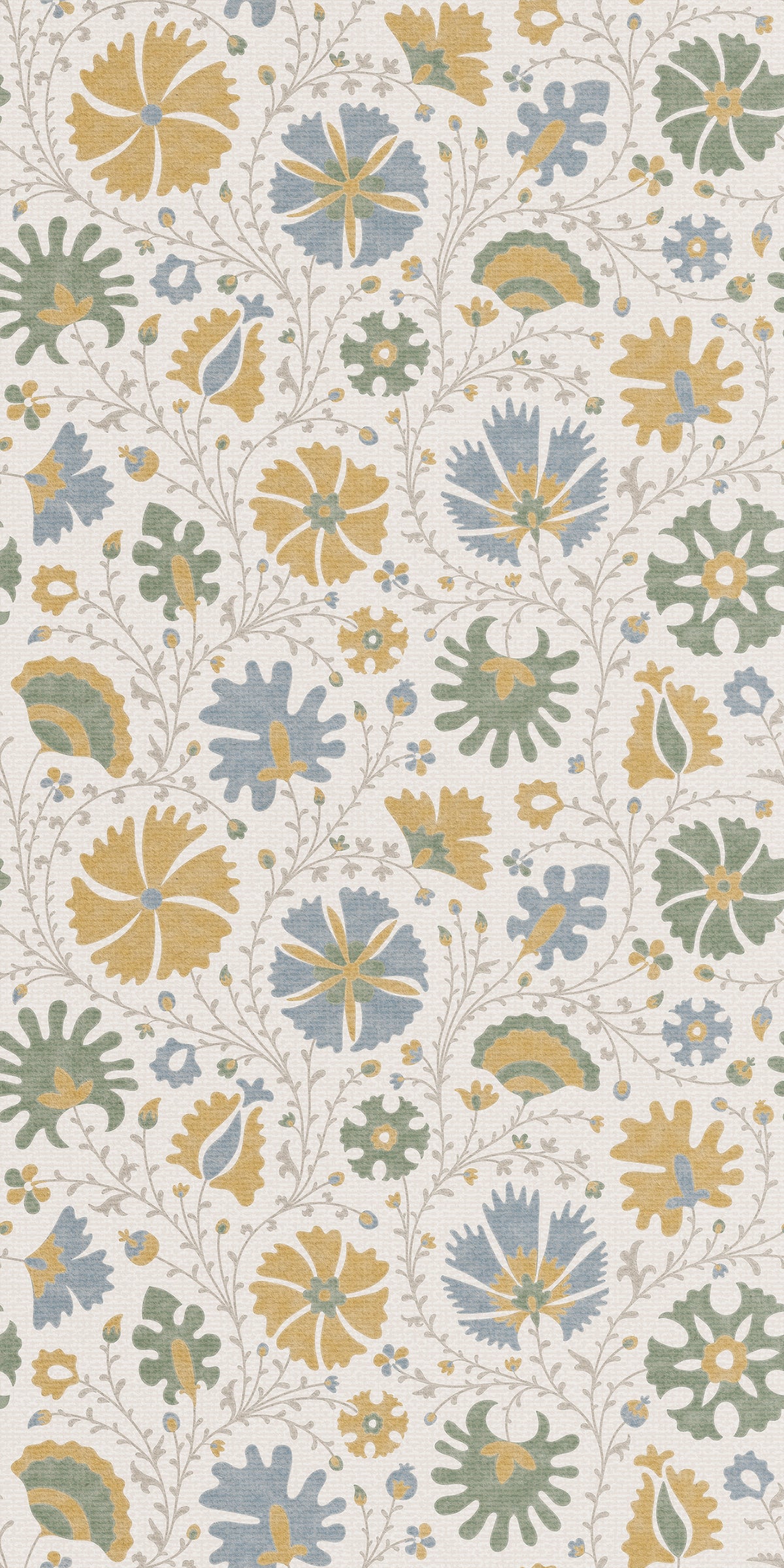 Image of Annie Floral in Ochre/Sage Wallpaper