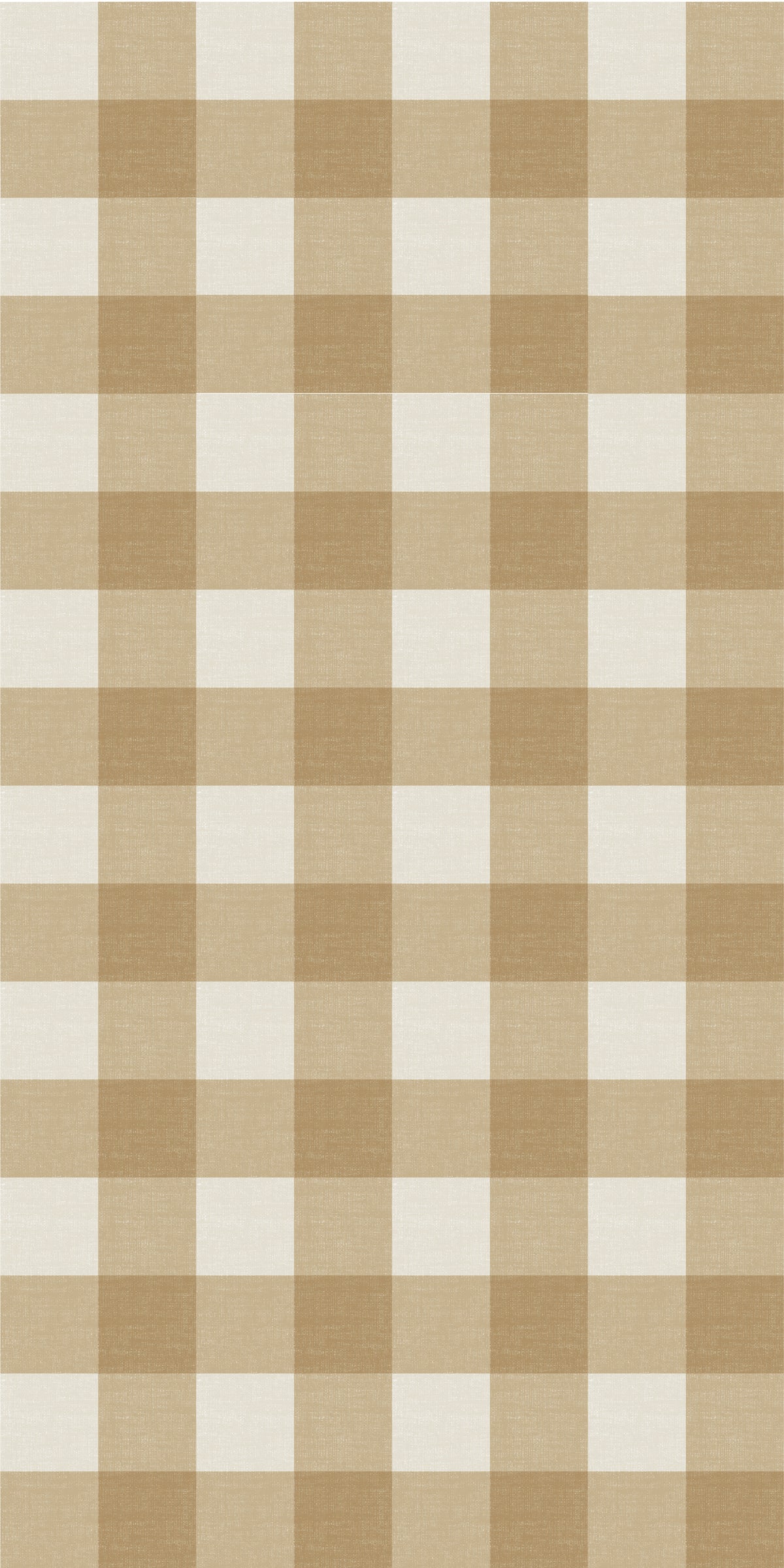 Image of Big Gingham in Camel Wallpaper
