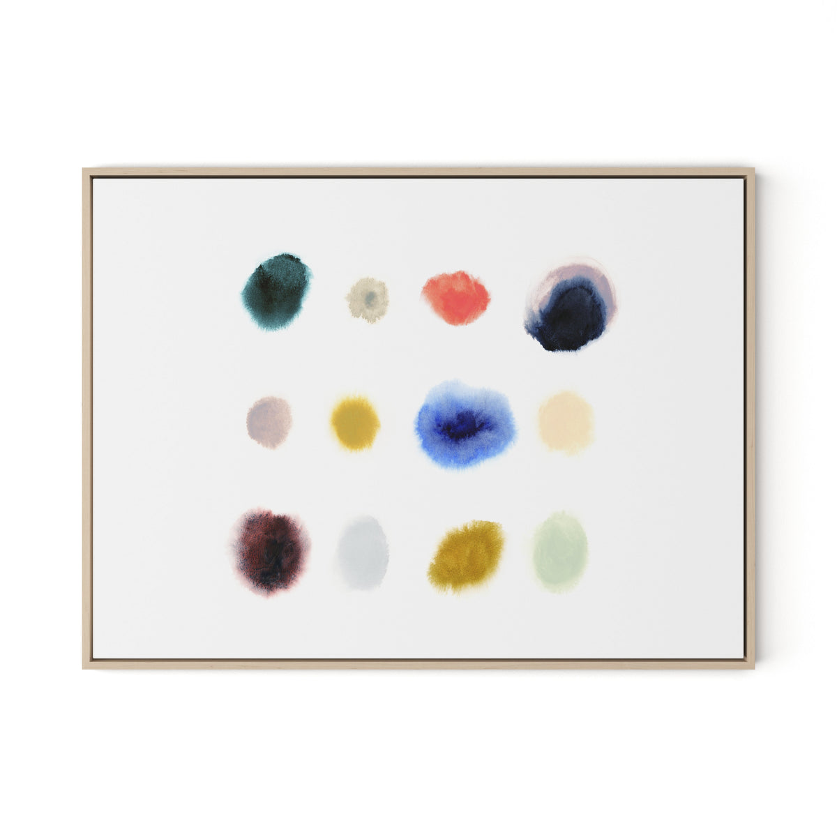 Crystal Canvas Floater Framed / 32 x 24 in / Natural Maple