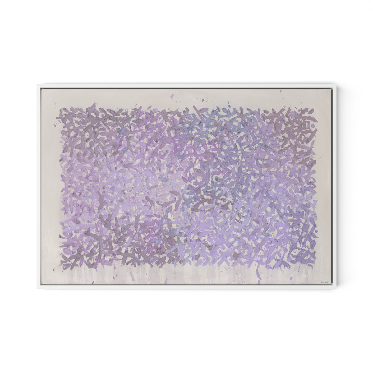 The Cling to the Rock No. 1 Canvas Floater Framed / 32 x 22 in / White