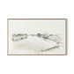Fisherman's Cottage Canvas Floater Framed / 32 x 20 in / Natural Maple