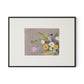 Spring Gathered w Border Canvas Floater Framed / 32 x 24 in / Black