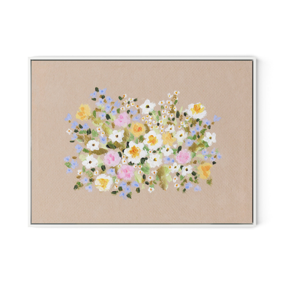 Bloom No. 3 Canvas Floater Framed / 32 x 24 in / Black