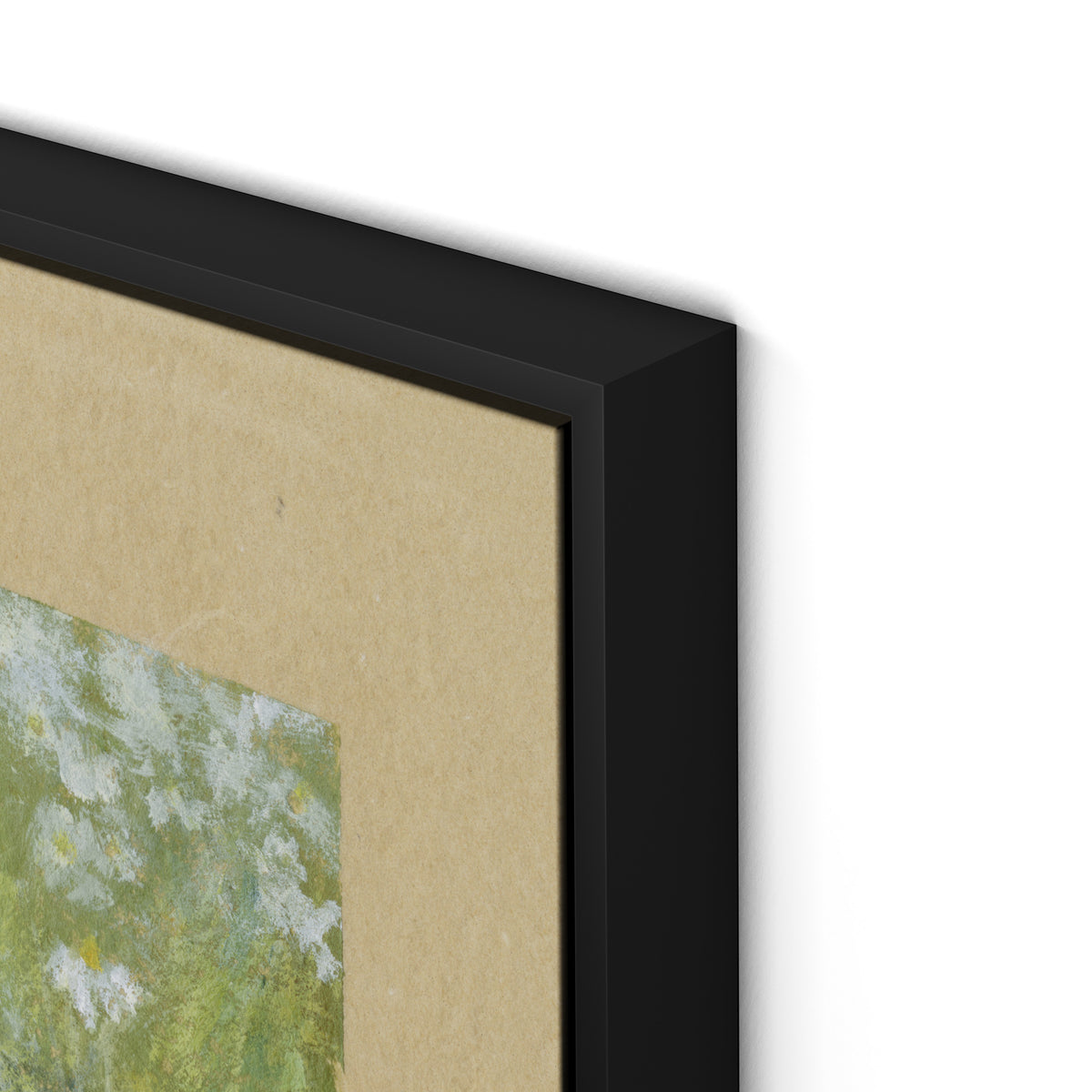 Chorus of Daisies IV Canvas Floater Framed / 32 x 21 in / Black