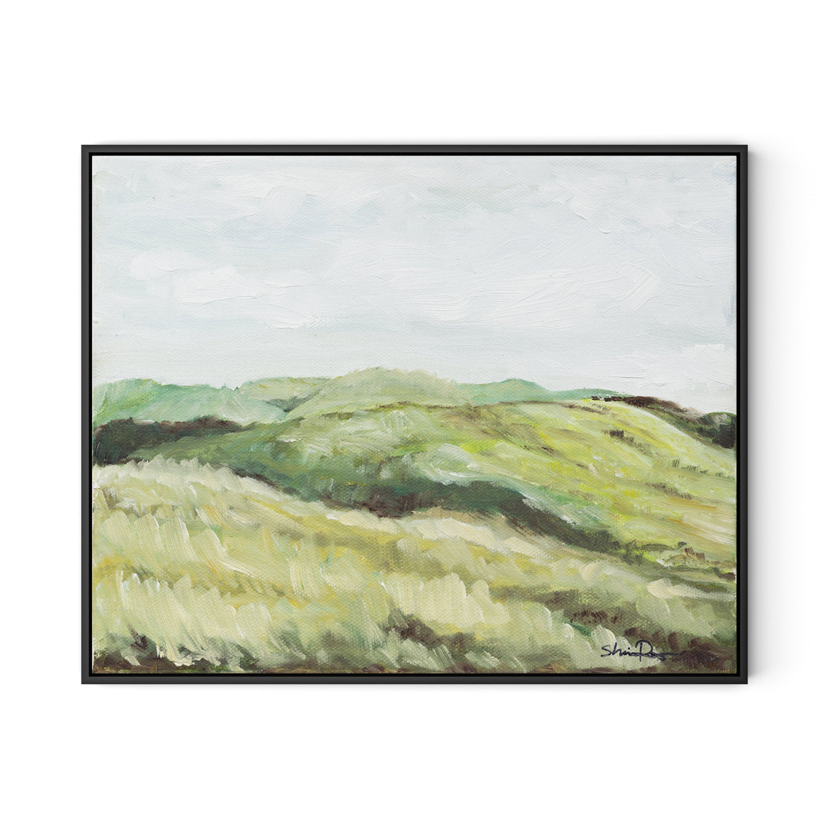 Hillside Canvas Floater Framed / 32 x 26 in / Black