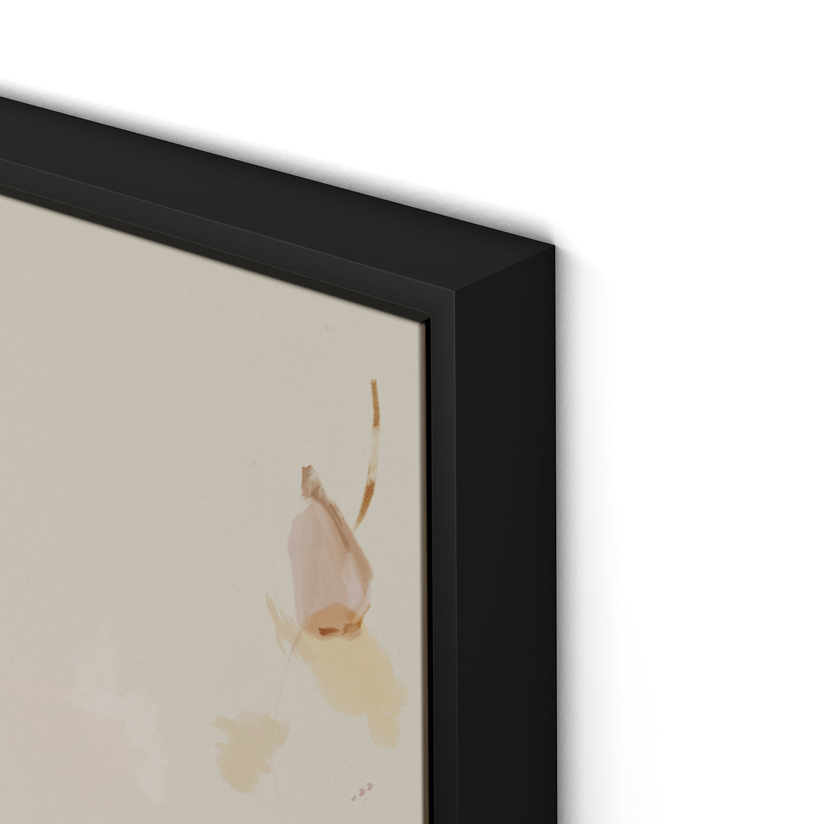 Artists Palette No. 1 Canvas Floater Framed / 32 x 22 in / Black