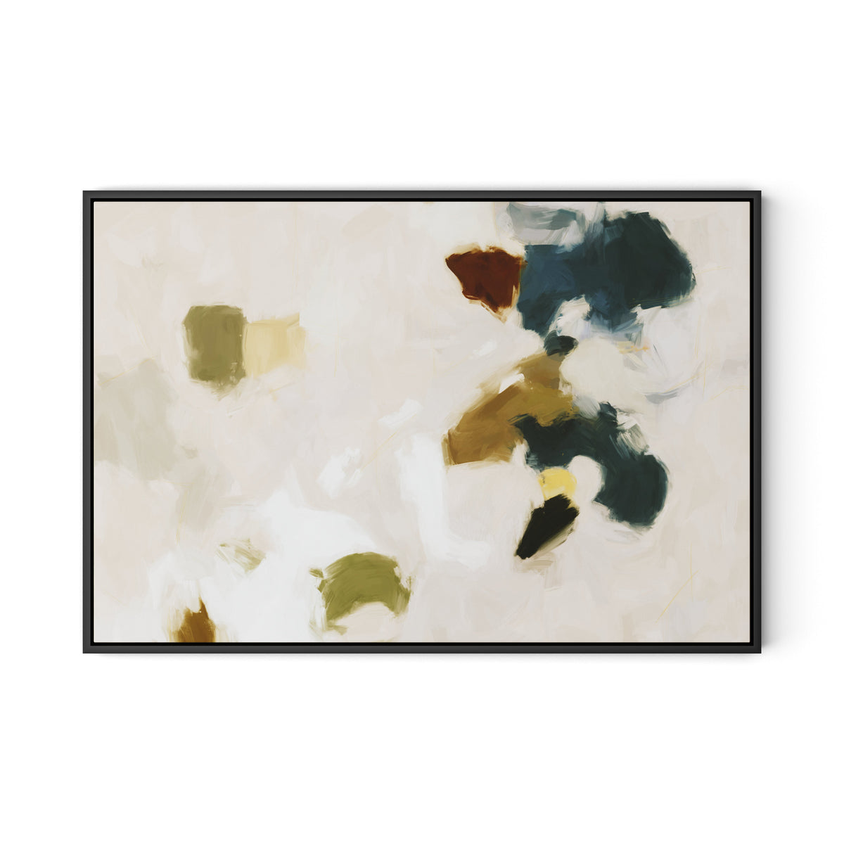 Arch Canvas Floater Framed / 32 x 22 in / Black