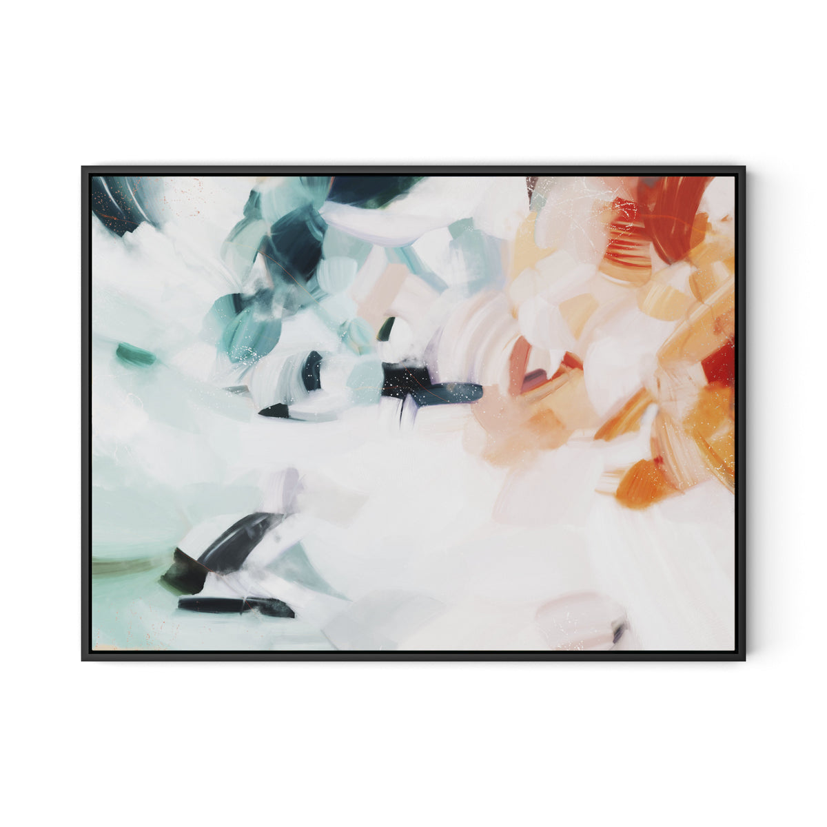 Between Canvas Floater Framed / 32 x 24 in / Black