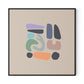 Artifacts 4 Canvas Floater Framed / 32 x 32 in / Black