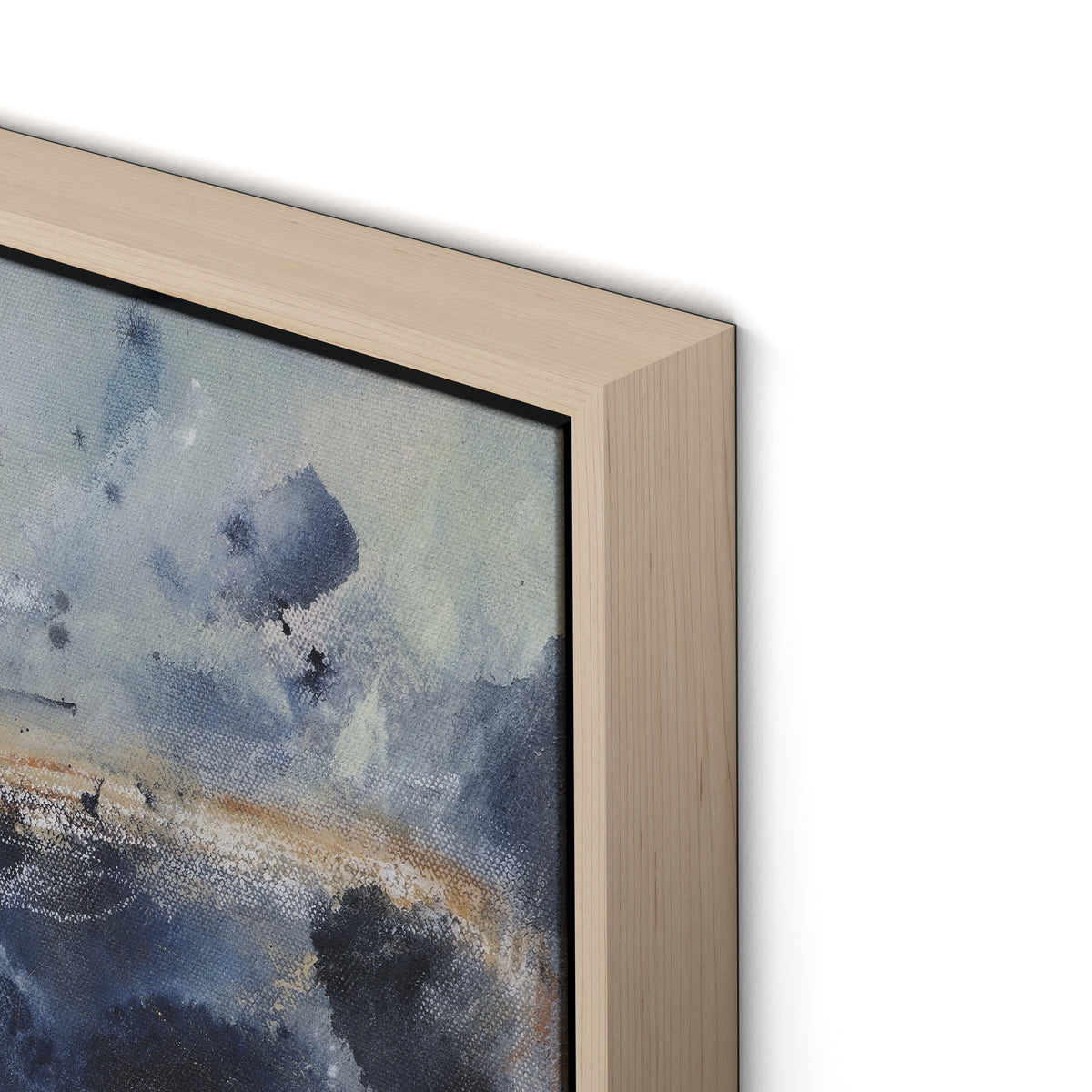 Where The Streets Have No Name Canvas Floater Framed / 32 x 32 in / Natural Maple