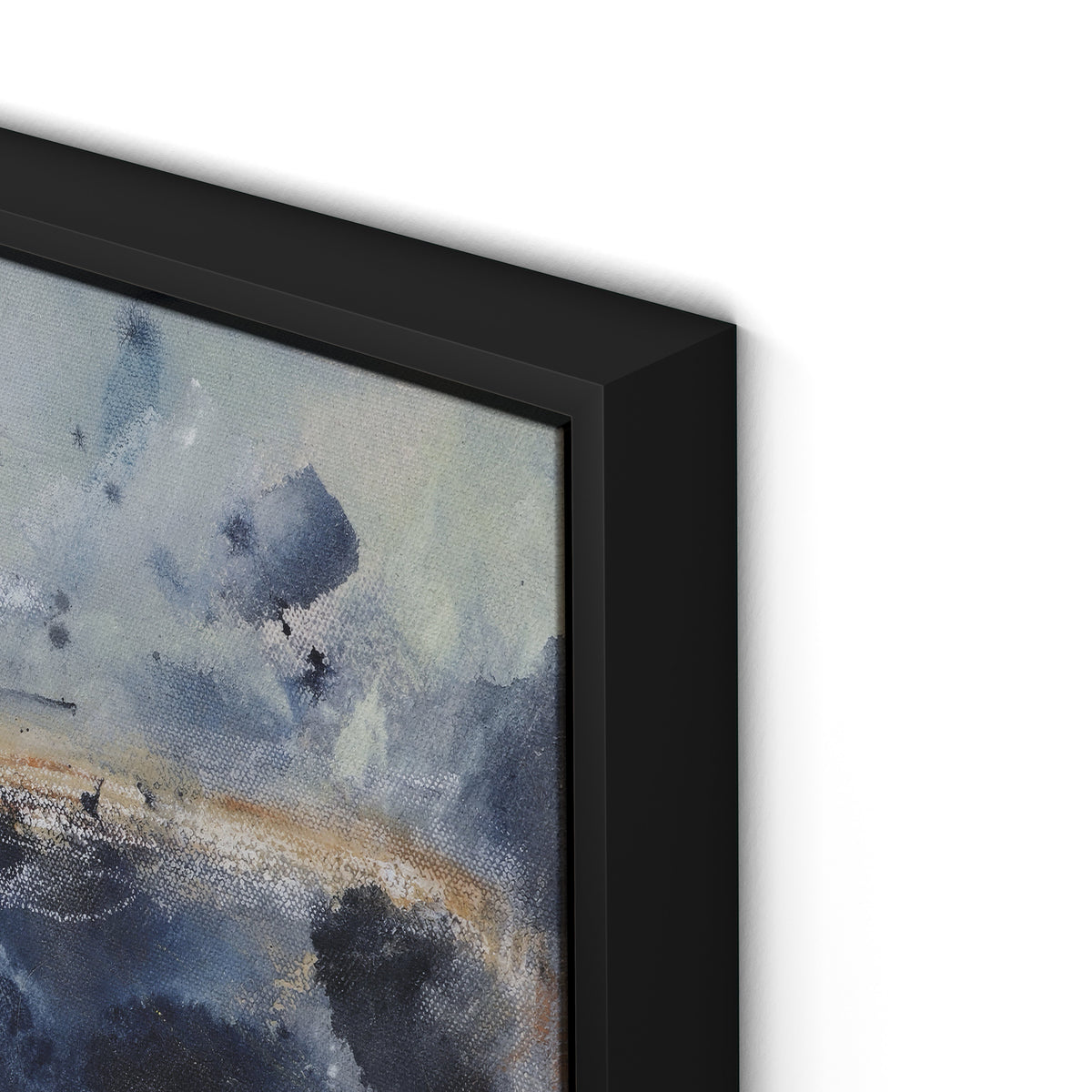 Where The Streets Have No Name Canvas Floater Framed / 32 x 32 in / Black